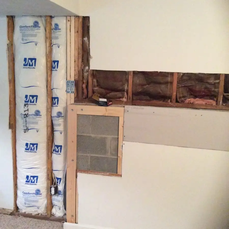 Wall insulation replacement during Odor Removal & Deodorization in Morris Plains